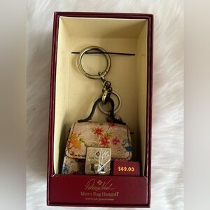 Patricia Nash Floral Micro Bag Hangoff charm floral